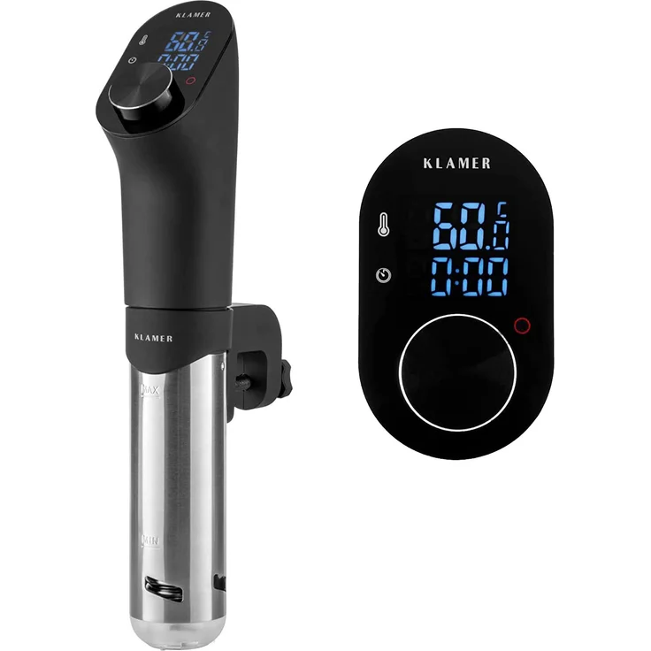 KLAMER 675051 Sous Vide Stick, 1200 Watt, wasserdichter Sous Vide Garer, mit 20-95? Temperaturregelung, Timerfunktion und LED Display – Bild 1