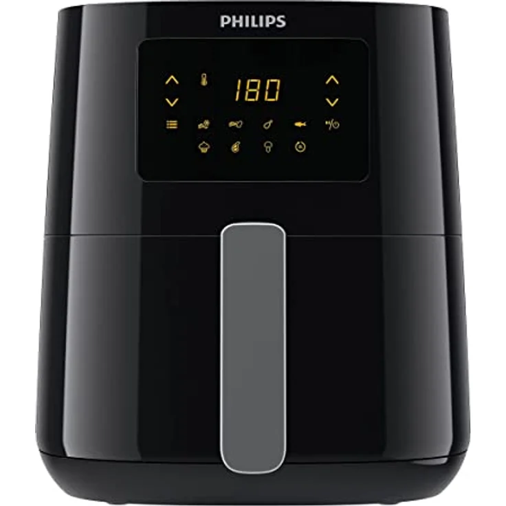 Philips HD9252-70 Airfryer, Heißfluftfritteuse, schwarz – Bild 1