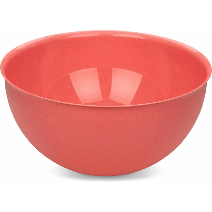 Koziol Schüssel Palsby M, Salatschüssel, Pastaschüssel, Kunststoff-Holz-Mix, Nature Coral, 2 L, 7805704