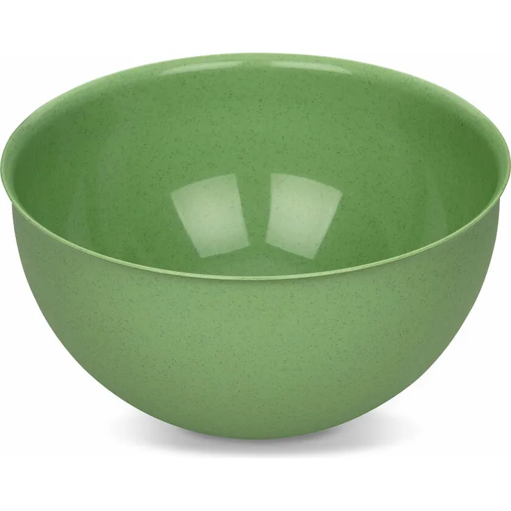 Koziol Schüssel Palsby L, Salatschüssel, Pastaschüssel, Kunststoff-Holz-Mix, Nature Leaf Green, 5 L, 7807703