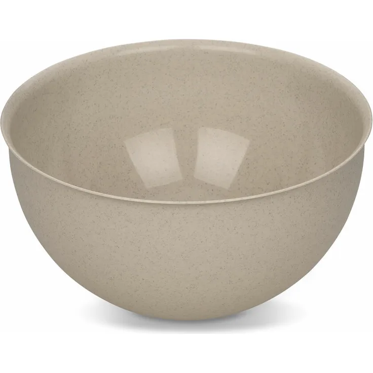 Koziol Schüssel Palsby L, Salatschüssel, Pastaschüssel, Kunststoff-Holz-Mix, Nature Desert Sand, 5 L, 7807700