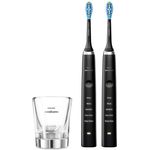 Philips Sonicare HX9357/87 DiamondClean black & 2. Handstück, Schalltechnologie, 5 Reinigungsprogramme