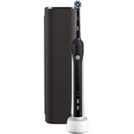 Oral-B Pro 2 2500 black Design Edition mit schwarzem Reiseetui, 2 Reinigungsprogramme & Timer