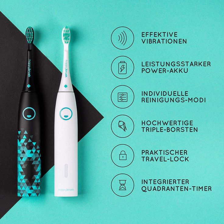 happybrush Eco Vibe 3 weiß, Schalltechnologie, 3 Reinigungsprogramme – Bild 5