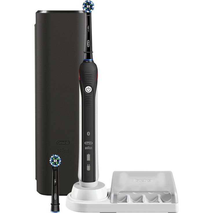 Oral-B Smart 4 4500 CrossActionElektrobürste 1 schwarz, 3 Modi: gebleicht, empfindlich, Zahnfleischpflege, 2 Ersatzköpfe, Premium-Reiseetui – Bild 1