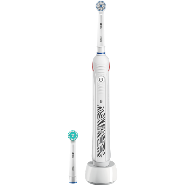 Oral-B Teen, für Teenager ab 12 Jahren, mit visueller Andruckkontrolle, weiß – Bild 1