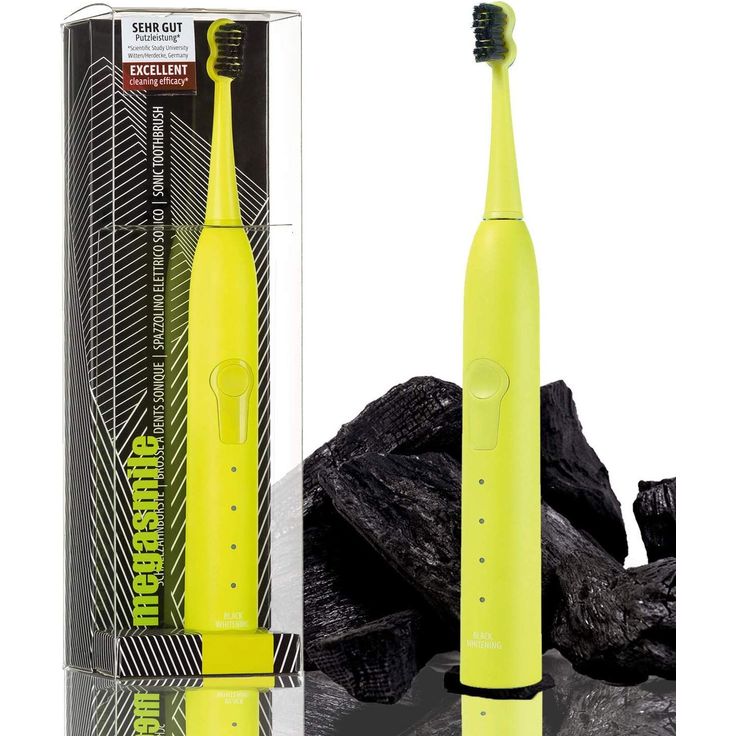 Megasmile Sonic Black Whitening II, Schalltechnologie, gelb – Bild 2