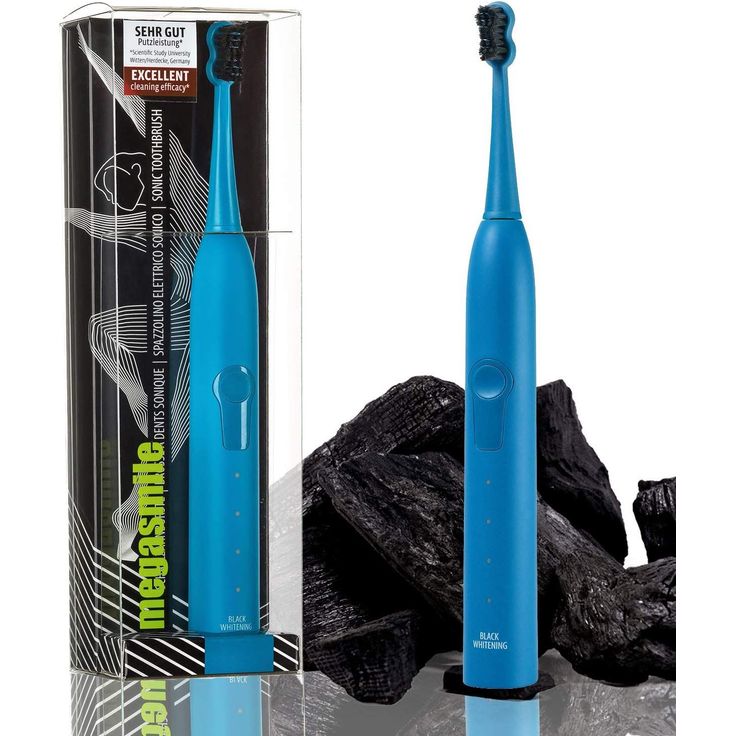 Megasmile Sonic Black Whitening II, Schalltechnologie, blau – Bild 2