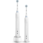Oral-B Pro 1 290 mit 2. Handstück, für eine sanfte Reinigung bei empfindlichem Zahnfleisch, weiß