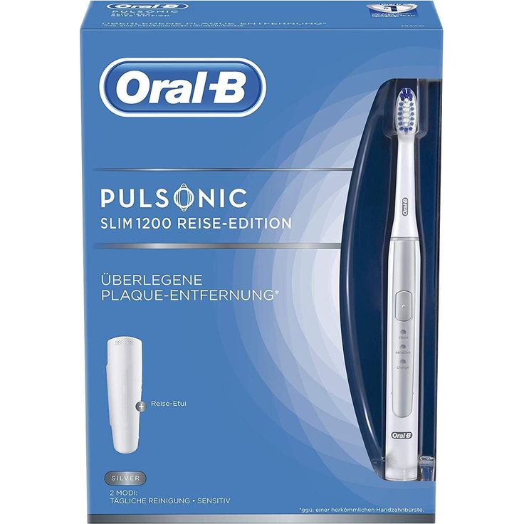 Oral-B Pulsonic Slim 1200 silver, Schalltechnologie, mit integriertem Timer, 2 Reinigungsmodi inkl. Reiseetui – Bild 3
