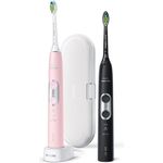 Philips Sonicare HX6870/35 ProtectiveClean 6100 black & pink, Schalltechnologie, 3 Reinigungsprogramme, Inkl. Reiseetui