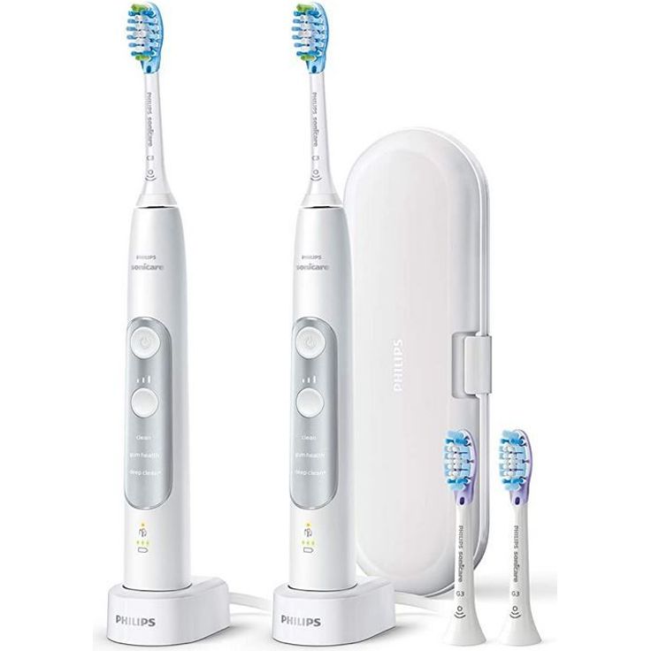 Philips Sonicare ExpertClean HX9611/19 white & 2. Handstück, Schalltechnologie, 3 Reinigungsprogramme, Inkl. Reiseetui – Bild 1