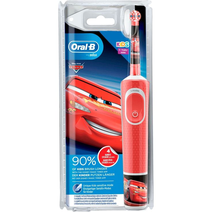Oral-B Vitality Kids Cars mit Andruckkontrolle, speziell für Kinder, für eine sanfte Zahnreinigung – Bild 4
