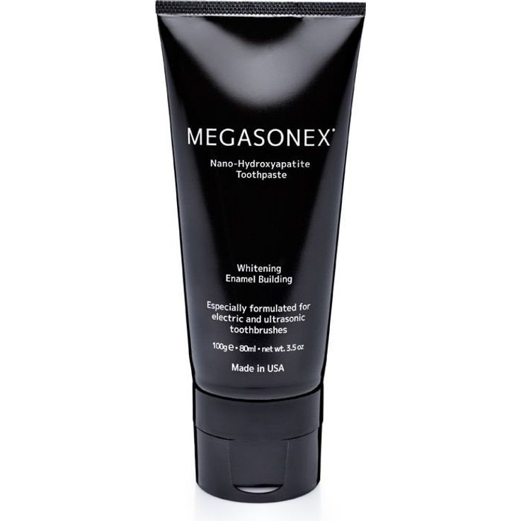 Megasonex M8 Megaset, Ultraschalltechnologie, Set mit Zungenreiniger, Zahnpasta & 3 Aufsteckbürsten soft, 1 Aufsteckbürste medium – Bild 4