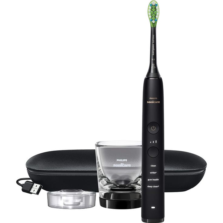 Philips Sonicare DiamondClean 9000 Smart HX9911/13 black, Schalltechnologie, 4 Reinigungsprogramme, Inkl. USB/Ladeetui