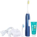 Emmi-dent Metallic Ultraschallzahnbürste blau Basis-Set