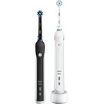 Oral-B Pro 2 2900 mit visueller Andruckkontrolle für extra Zahnfleischschutz, mit 2. Handstück, schwarz-weiß