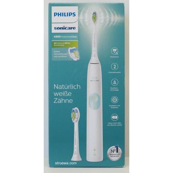 Philips Sonicare ProtectiveClean 4300 HX6807/51 white, Schalltechnologie, 1 Reinigungsprogramme, Andruckkontrolle – Bild 2