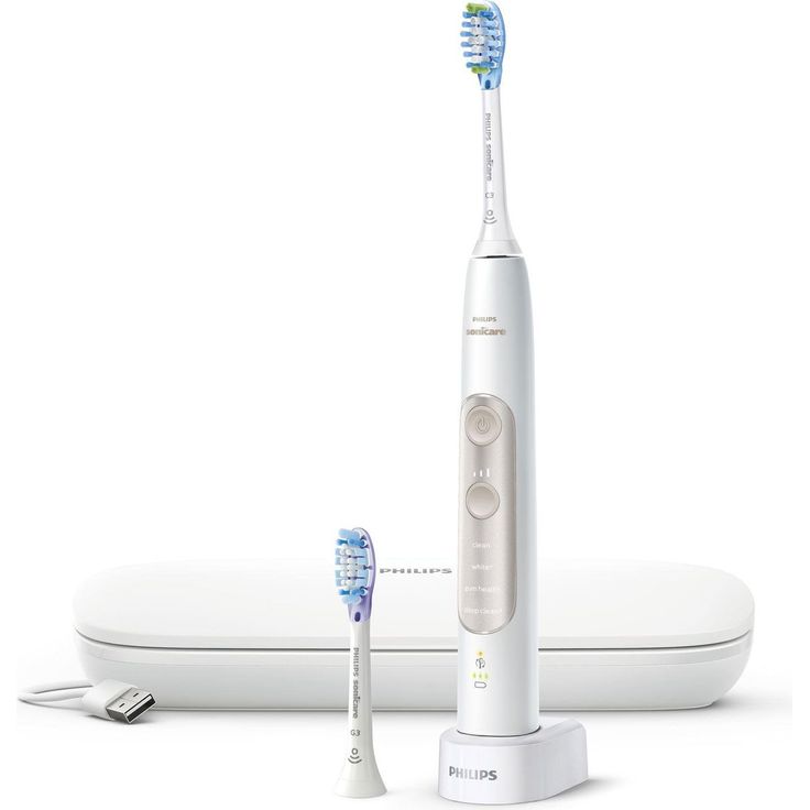 Philips Sonicare ExpertClean HX9691/02, Schalltechnologie, Set mit USB/Ladeetui & 2 Aufsteckbürsten, gold – Bild 1