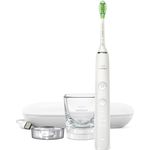 Philips Sonicare DiamondClean HX9911/03 mit Smart/Kopf, Drucksensor, 4 Modi, 3 Intensitäten, Ladeschale und Reiseladeetui weiß