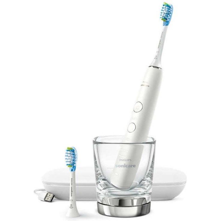 Philips Sonicare DiamondClean 9000 Premium HX9913/17, Schalltechnologie, mit 4 Reinigungsprogrammen und 3 Intensitätsstufen, weiß – Bild 2