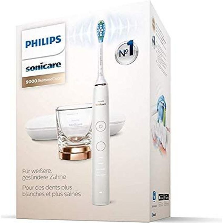 Philips Sonicare DiamondClean 9000 HX9911/94, Schallzahnbürste mit 4 Reinigungsprogrammen, Timer, weiß – Bild 2