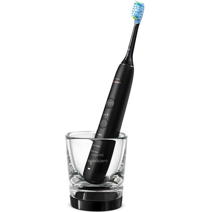 Philips Sonicare DiamondClean 9000 Premium HX9913/18, Schalltechnologie & Bluetooth, mit 4 Reinigungsprogrammen und 3 Intensitätsstufen, schwarz – Bild 4