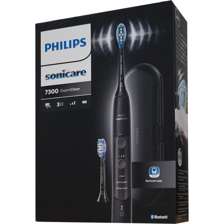 Philips Sonicare ExpertClean HX9601/02, Schalltechnologie, Reiseetui & 2 Aufsteckbürsten, schwarz – Bild 2