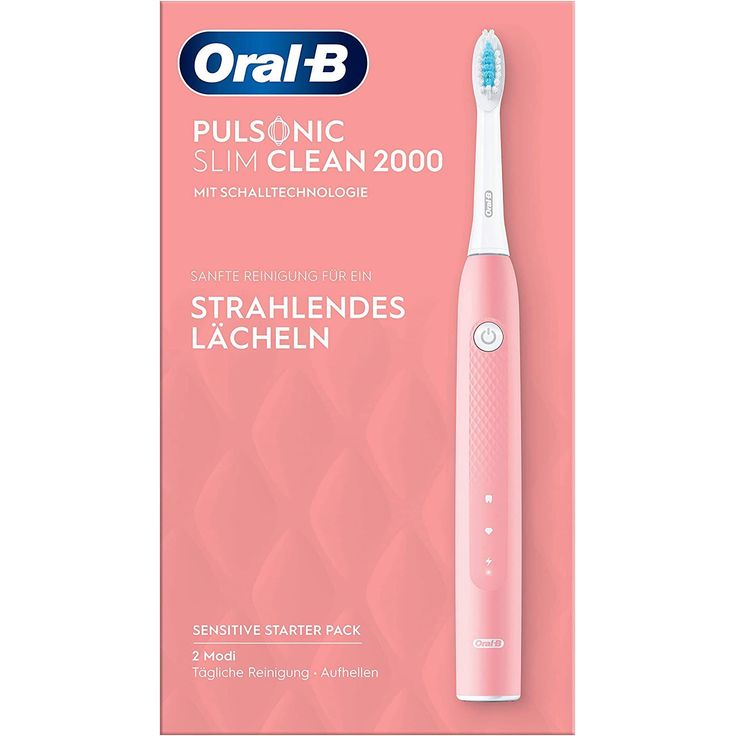 Oral-B Pulsonic Slim Clean 2000 pink, Schallzahnbürste für sanfte Reinigung und ein strahlendes Lächeln, 2 Putzprogramme, Timer – Bild 3