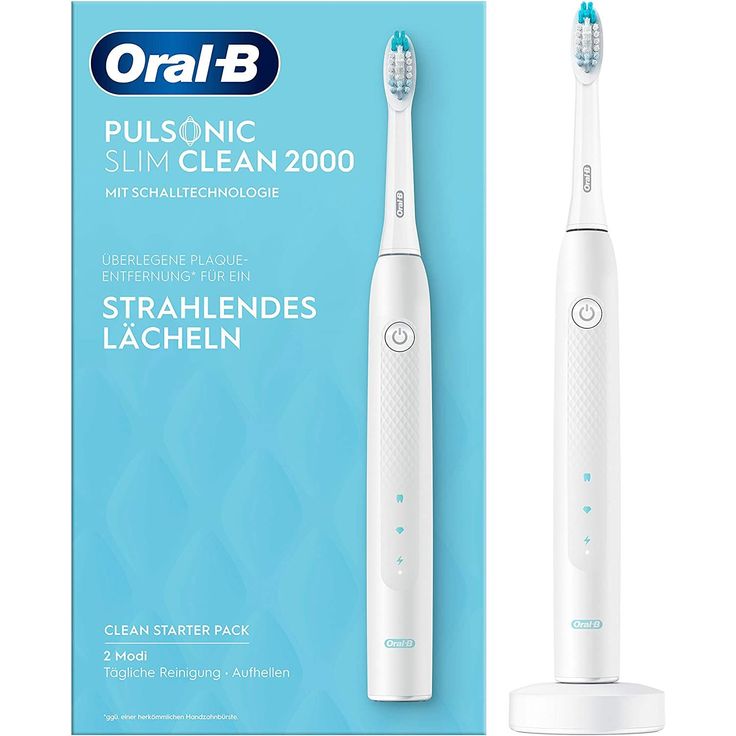 Oral-B Pulsonic Slim Clean 2000 weiß, Schallzahnbürste für sanfte Reinigung und ein strahlendes Lächeln, 2 Putzprogramme, Timer – Bild 3