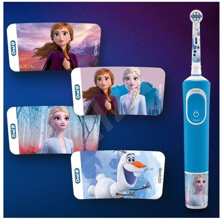 Oral-B Vitality Kids Set Frozen speziell für Kinder, für eine sanfte Zahnreinigung, Set mit Reiseetui – Bild 3