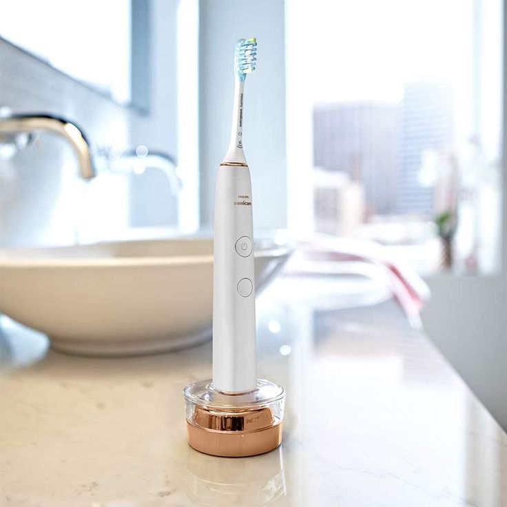 Philips Sonicare DiamondClean 9000 Premium HX9914/57 Schallzahnbürste, Doppelpack inkl. Ladeglas – Bild 5