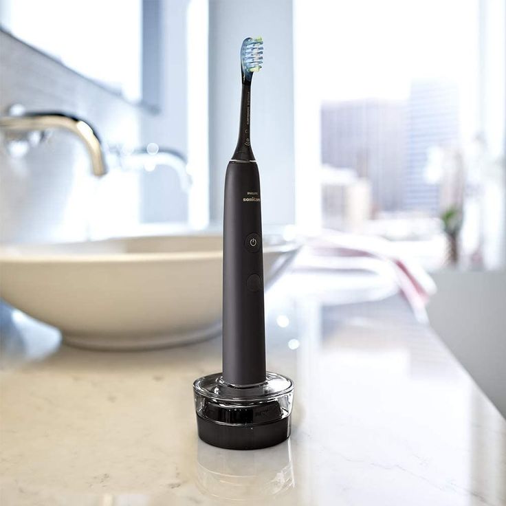 Philips Sonicare DiamondClean 9000 Premium HX9914/57 Schallzahnbürste, Doppelpack inkl. Ladeglas – Bild 4