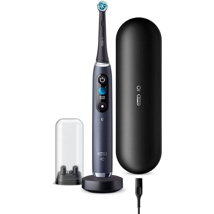 Oral-B iO Series 9N, black onyx, mit intelligenter Andruckkontrolle & Farbdisplay, inkl. 1 Aufsteckbürste, USB-Reiseetui & Mini-Aufbewahrungsbox