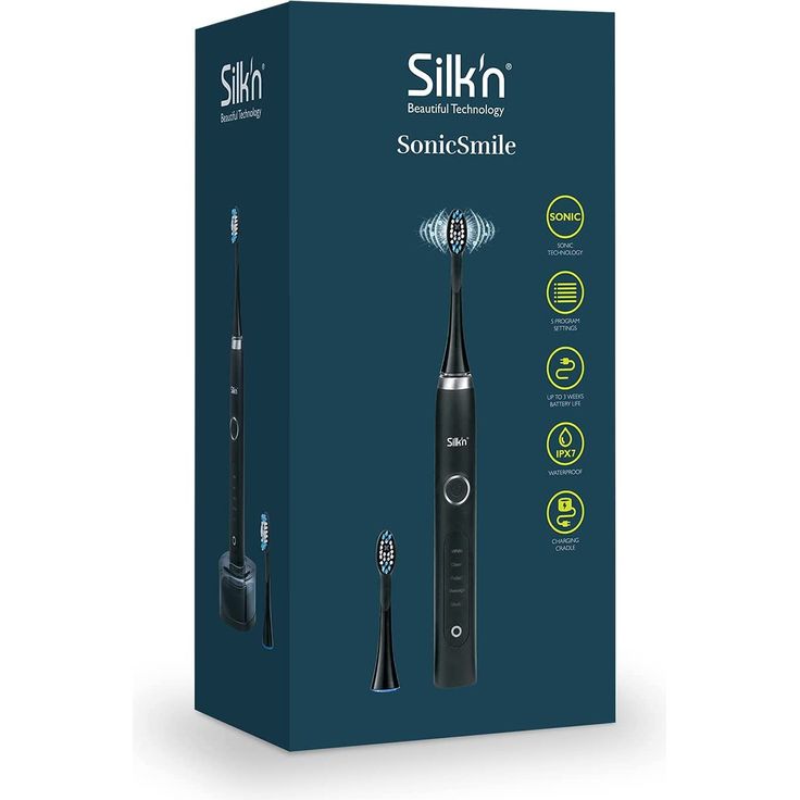 Silk'n Schallzahnbürste Silk'n SonicSmile, mit 2 Aufsteckbürsten, schwarz – Bild 5