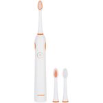 Zahnheld GERO, Schallzahnbürste weiß, inkl. 3 Wechselköpfe in verschiedenen Härtegraden, inkl. USB-Ladestation