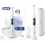 Oral-B iO Series 7N, alabaster white, mit intelligenter Andruckkontrolle & LED-Display, inkl. 1 Aufsteckbürste, Premium Reiseetui & Mini-Aufbewahrungsbox