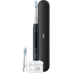 Oral-B Pulsonic Slim Luxe 4500, Schallzahnbürste für gesünderes Zahnfleisch, mit Sensitiv-Programm, 2 Aufsteckbürsten, schwarz, mit schwarzem Reiseetui - Preisvergleich