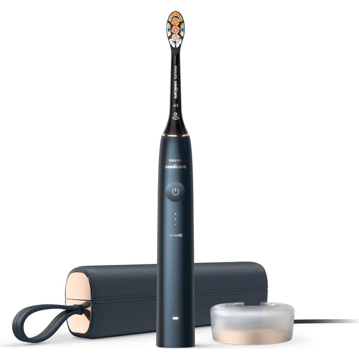 Philips Sonicare Prestige 9900 HX9992/12, Schallzahnbürste mit SenseIQ-Technologie, Erkennung, Anpassung + Pflege, All-in-One-Bürstenkopf, KI-gesteuerte Sonicare App, Nachtblau