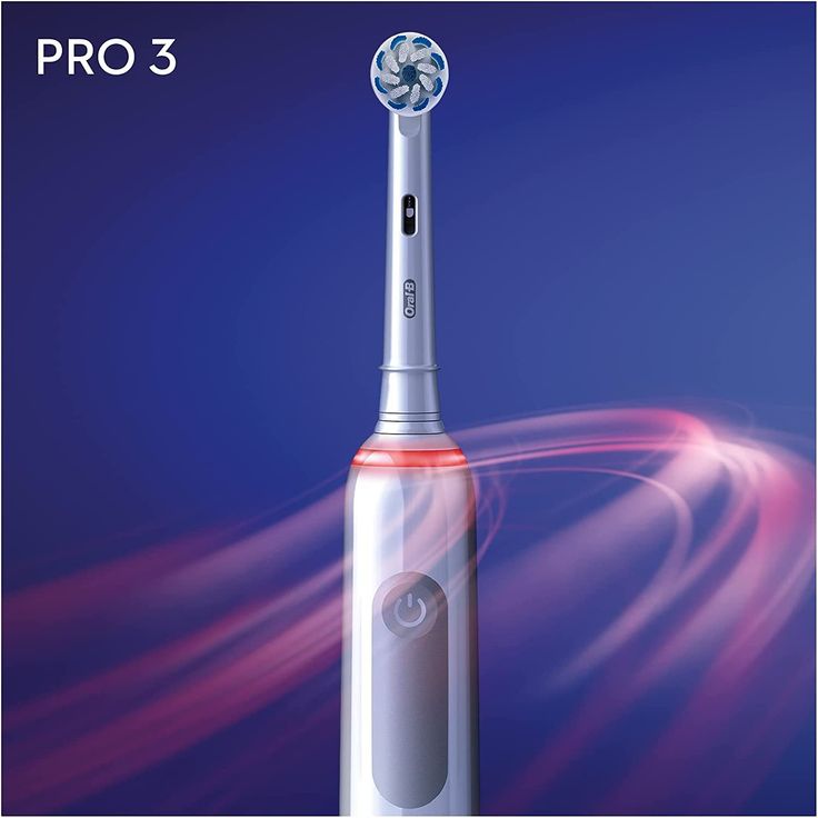Oral-B Pro 3 3000 Sensitive Clean weiß visuelle Andruckkontrolle 3 Reinigungsprogramme + Timer – Bild 3