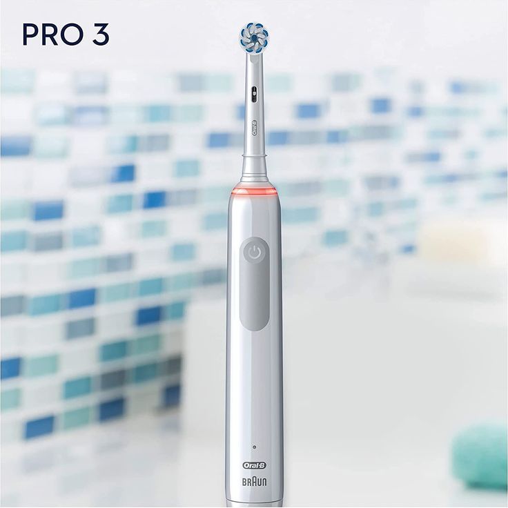Oral-B Pro 3 3000 Sensitive Clean weiß visuelle Andruckkontrolle 3 Reinigungsprogramme + Timer – Bild 4