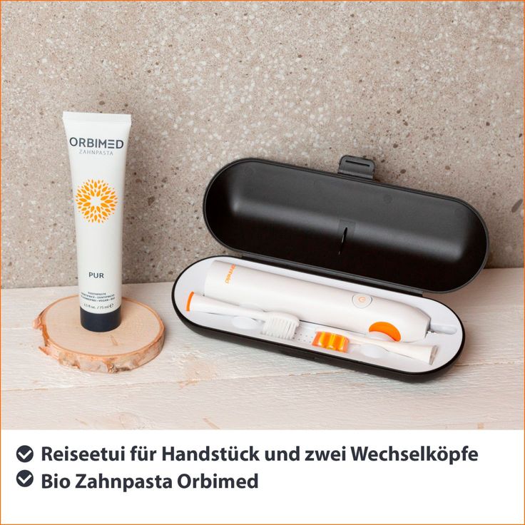 Zahnheld GERO Doppelpack in weiß & schwarz, 2x Schallzahnbürste GERO + 2x PALADIN Lite Reiseetui + 2x Orbimed Pur - Weiß & Schwarz – Bild 6