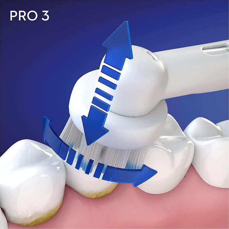Oral-B Pro 3 3000 Sensitive Clean hellblau-weiß visuelle Andruckkontrolle 3 Reinigungsprogramme + Timer – Bild 3