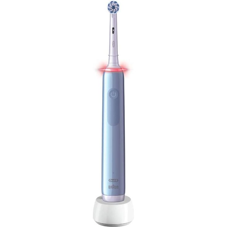 Oral-B Pro 3 3000 Sensitive Clean hellblau-weiß visuelle Andruckkontrolle 3 Reinigungsprogramme + Timer – Bild 1