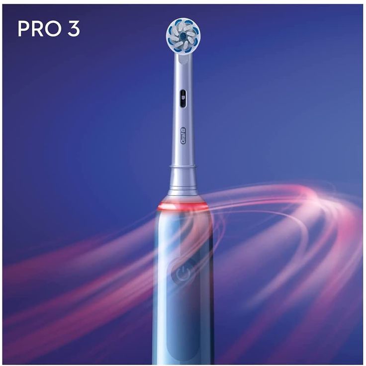 Oral-B Pro 3 3000 Sensitive Clean hellblau-weiß visuelle Andruckkontrolle 3 Reinigungsprogramme + Timer – Bild 4