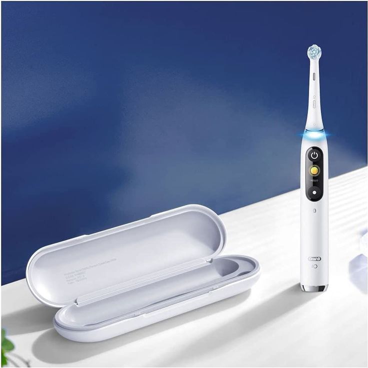 Oral-B iO Series 9N Special Edition, alabaster white, mit intelligenter Andruckkontrolle & Farbdisplay, inkl. 1 Aufsteck-Bürste, Mini-Aufbewahrungsbox & Aufbewahrungstasche – Bild 2