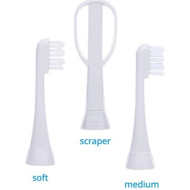 Megasonex M8 S, Ultraschallzahnbürste der neuen Generation, inkl. 2 Bürstenköpfe soft/medium, Zungenreiniger-Aufsatz & Zahnpasta 5 ml – Bild 5
