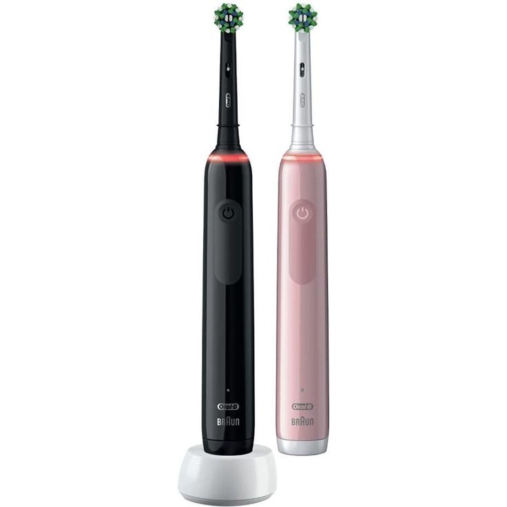 Oral-B Pro 3 3900N Geschenk-Edition Elektrische Zahnbürste, schwarz & rosé, mit visueller Andruckkontrolle – Bild 2