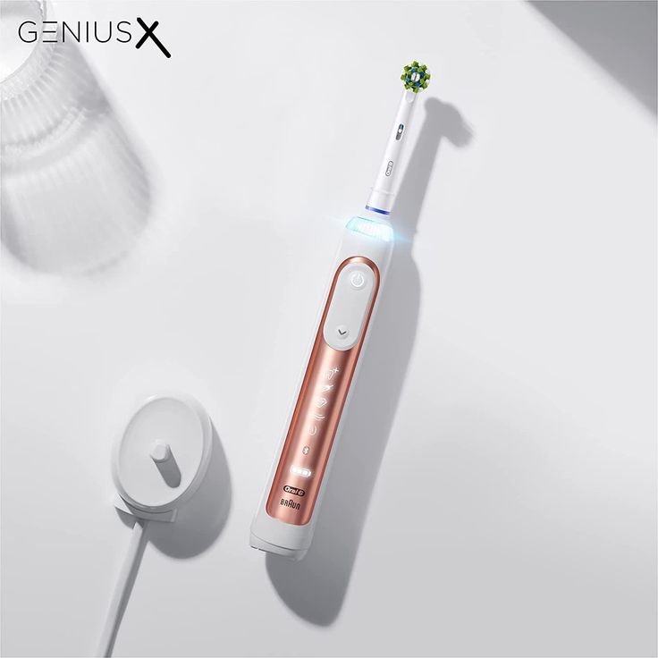 Oral-B Genius X elektrische Zahnbürste mit künstlicher Intelligenz & Bluetooth, roségold – Bild 4