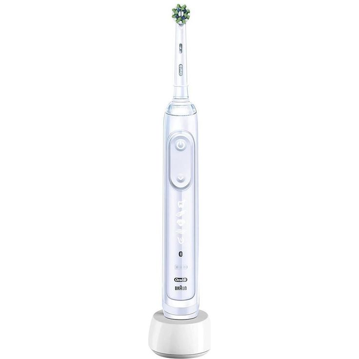 Oral-B Genius X elektrische Zahnbürste mit künstlicher Intelligenz & Bluetooth, weiß